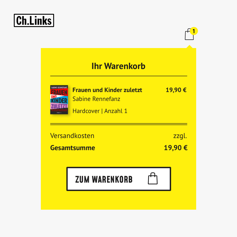 Mockup Warenkorb