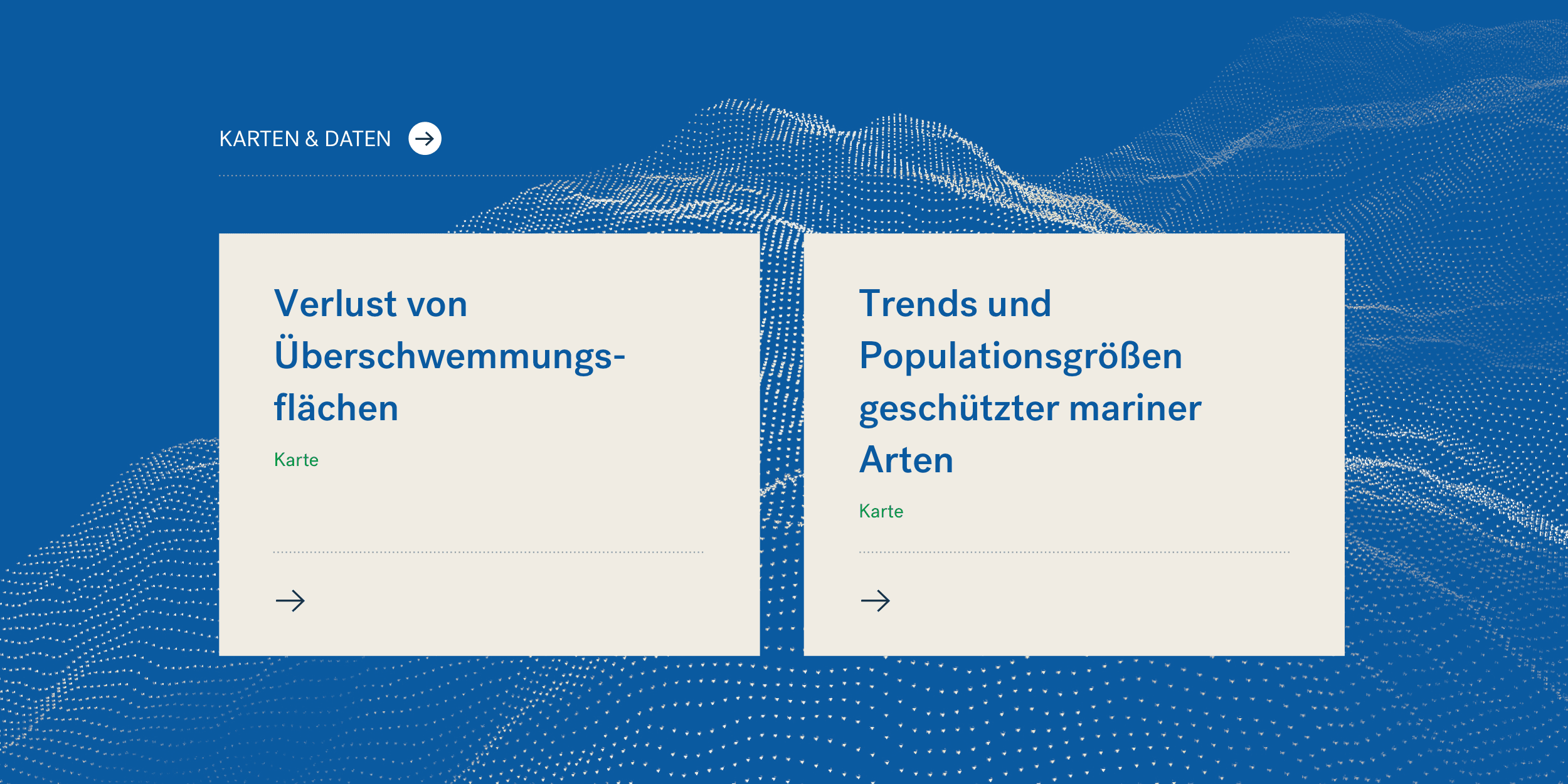 Teaser für Karten und Daten.